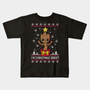 Christmas groot ugly sweater Kids T-Shirt